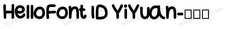 HelloFont ID YiYuan字体转换